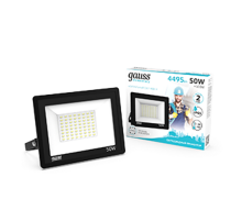 Прожектор светодиодный  Elementary 50W 4475lm 4000К 200-240V IP65 черный LED 1/10  613100250  Gauss