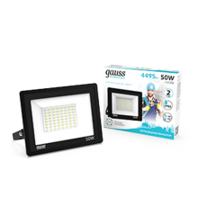 Прожектор светодиодный  Elementary 50W 4475lm 4000К 200-240V IP65 черный LED 1/10  613100250  Gauss