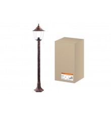 Светильник садово-парковый Прага Эл-11-73-125М 60 Вт Е27 напольный на стойке h-1.25м медь, прозрачный плафон TDM  SQ0330-0542  TDM