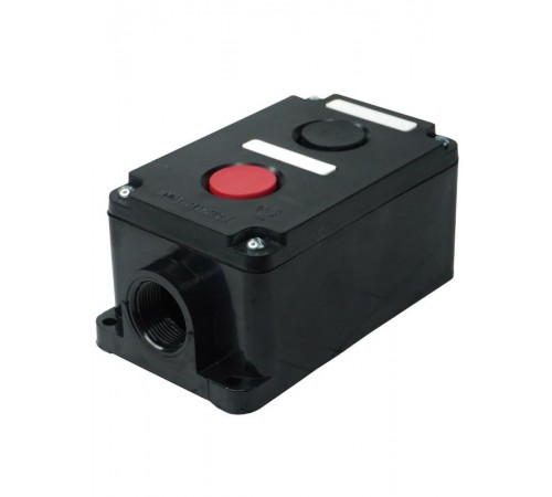 ПКЕ 212-2 У3, 10А, 660В, 2 элемента, чёрный и красный цилиндр, накладной, IP40, пост управления (ЭТ)  ET519068  Электротехник