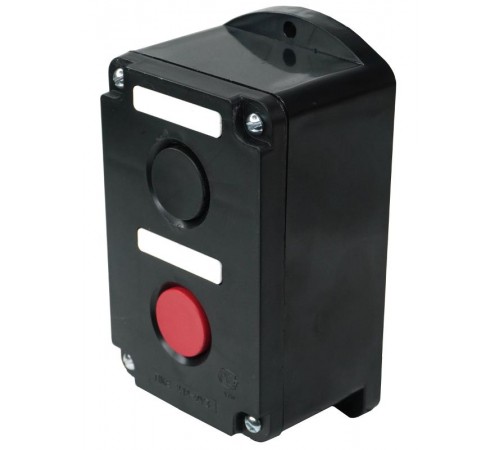 ПКЕ 212-2 У3, 10А, 660В, 2 элемента, чёрный и красный цилиндр, накладной, IP40, пост управления (ЭТ)  ET519068  Электротехник