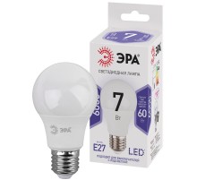 Лампа светодиодная СТАНДАРТ LED A60-7W-860-E27 (диод, груша, 7Вт, хол, E27)  Б0044087  ЭРА