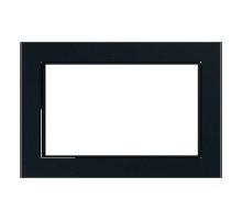 Рамка 2-местная (без перемычки), серия Катрин, GFR00-7012-05, черный  39571  STEKKER