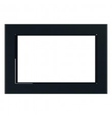 Рамка 2-местная (без перемычки), серия Катрин, GFR00-7012-05, черный  39571  STEKKER