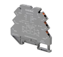 Преобразователь сигнала DSI, 6,2 мм 1 вход 4...20 мА, 1 выход 0...10 В  DSI-S-A1112  DKC