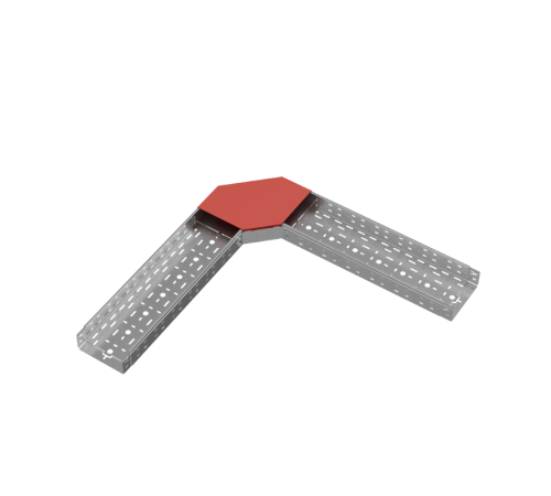 Крышка горизонт. угла 90 гр. 200 мм "ПЛЮС" HD  KGLplus90-200 HD   КМ-профиль