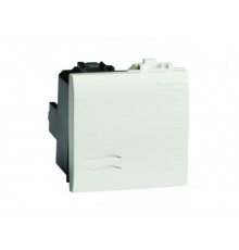 Brava белый Выключатель кнопочный 2 мод.  76022B  DKC