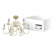 Люстра НСБ-11-02-6х40 "Аура" белый с золотом 6х40Вт E14  SQ0370-0026  TDM