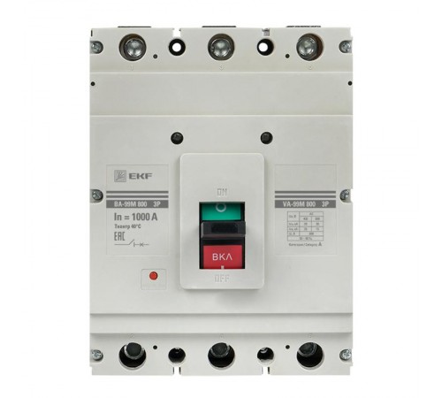 Выключатель автоматический ВА-99М  800/1000А 3P 50кА PROxima  mccb99-800-1000m  EKF