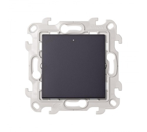 Simon 24 Графит Переключатель 1-кл. с подсв. (с 2-х мест)  2450204-038  Simon