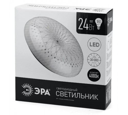 Светильник светодиодный декоративный бытовой ДПБ SPB-6 Фея 24Вт 4000К IP20  Б0019813  ЭРА