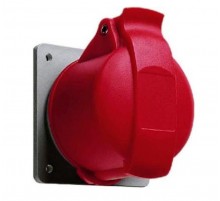 Розетка панельная с прямым унифицированным фланцем 416RU6 16A 3P+N+E IP44 6ч  2CMA193187R1000  ABB