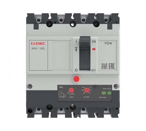 Авт. выкл. YON pro MNX160L 4P 160A 70kA при AC415V расц. TMD  MNX160L4PTMD0160  DKC