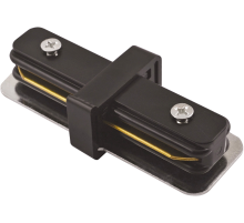 Коннектор для накладного шинопровода PTR CI-BL чёрный I-образный  5010758  Jazzway