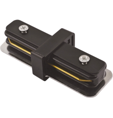 Коннектор для накладного шинопровода PTR CI-BL чёрный I-образный  5010758  Jazzway