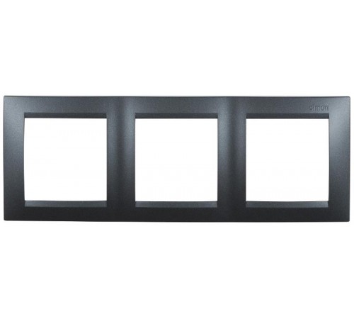 Simon 15 Графит Рамка универсальная, 3 поста  1500630-038  Simon