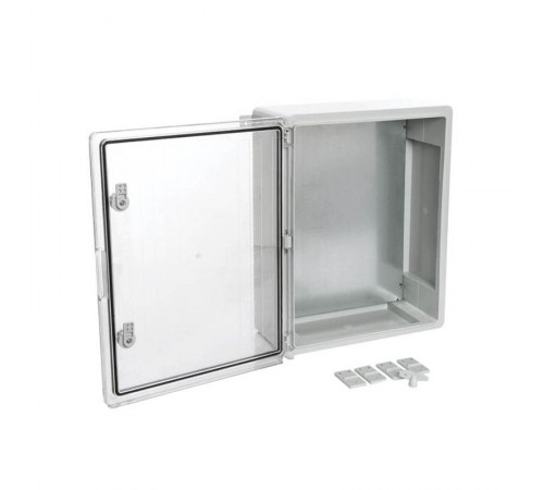 Корпус пластиковый с монтажной панелью ЩМП IP65 прозрачная дверь 500х400х175  PR08.26493  Промрукав