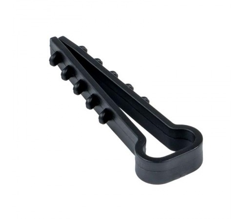 Дюбель-хомут (5х10 мм) для плоского кабеля черный (10 шт.) EKF PROxima  plc-cd-5x10b-r  EKF