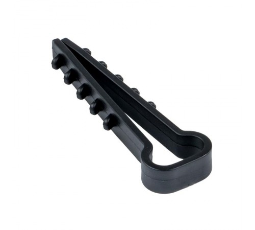 Дюбель-хомут (5х10 мм) для плоского кабеля черный (10 шт.) EKF PROxima  plc-cd-5x10b-r  EKF