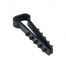 Дюбель-хомут (5х10 мм) для плоского кабеля черный (10 шт.) EKF PROxima  plc-cd-5x10b-r  EKF