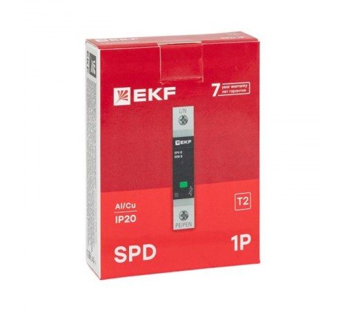 Ограничитель импульсных напряжений серии ОПВ-B/1P In 30кА 400В (с сигнализацией) EKF PROxima  opv-b1  EKF