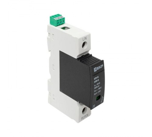 Ограничитель импульсных напряжений серии ОПВ-B/1P In 30кА 400В (с сигнализацией) EKF PROxima  opv-b1  EKF