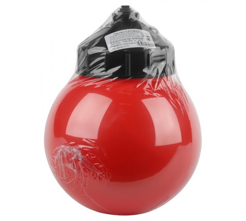 Светильник пылевлагозащищенный под лампу для ЖКХ НСП 01-60-003 подвесной Гранат полиэтилен IP44 E27 max 60Вт шар красный  Б0052012  ЭРА