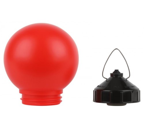 Светильник пылевлагозащищенный под лампу для ЖКХ НСП 01-60-003 подвесной Гранат полиэтилен IP44 E27 max 60Вт шар красный  Б0052012  ЭРА