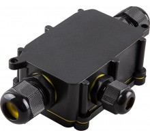 Коробка распределительная водонепроницаемая cоединительная, LD523, 450V, 140х78х36, черный  32246  Feron