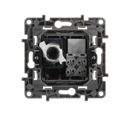 Etika Белый Розетка телефонная + компьютерная (RJ11+RJ45) 5 кат. UTP  672252  Legrand