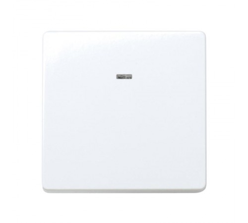 Simon 27 Выключатель однополюсный с контрольной подсветкой, 10А 250В, широкий модуль, S27, белый  27102-65  Simon