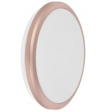 Светильник светодиодный пылевлагозащищенный для ЖКХ ДПБ 3201 12Вт IP54 4000K круг роз. золото  LDPB0-3201-12-4000-K01  IEK