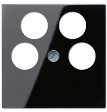 Крышка для SAT-TV-розетки с 4-мя гнездами; черный A561-4SAT2SW Jung