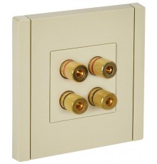 FORTE&PIANO Аудиорозетка 4-местная FP439 ваниль  FP-S40-K10  IEK