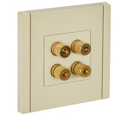 FORTE&PIANO Аудиорозетка 4-местная FP439 ваниль  FP-S40-K10  IEK