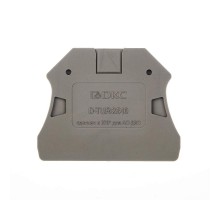 Изолятор торцевой для клемм TUR-2.5...10, серый  D-TUR-2.5-10R  DKC