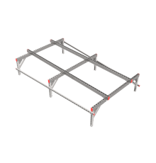 Опорная конструкция для установки оборудования TECHNORAPTOR 1500х2500  KM-TR-SSEI-1500-2500  КМ - профиль