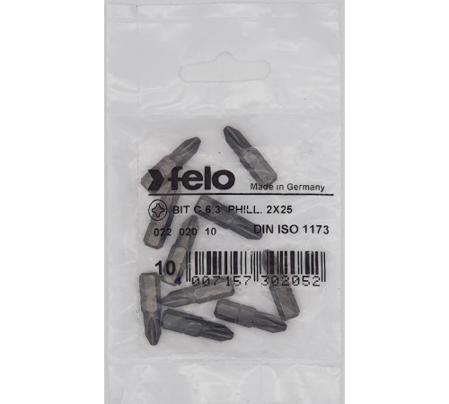 Бита крестовая серия Industrial PH 2X25, 10 шт  02202010  Felo