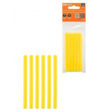 Клеевые стержни универсальные желтые, 7 мм x 100 мм, 6 шт, "Алмаз"  SQ1024-0506  TDM