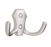 Крючок 2405, 2-х рожковый, мат. хром (1 шт)  - пакет   129919  Tech-KREP