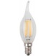 Лампа светодиодная F-LED BXS-7W-827-E14 (филамент, свеча на ветру, 7Вт, тепл, E14)  Б0027944  ЭРА