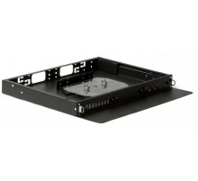 Hyperline FO-19V-1U-3xSLT-W130H30-24UN-BK Бокс оптический универсальный 19" выдвижной, с полкой, от 8 до 24 портов  401216  Hyperline