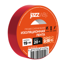 Изолента ПВХ 19мм * 20м красная  .5014596  Jazzway