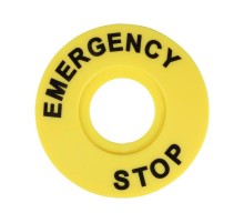 Бирка "Стоп" круглая 60мм (EMERGENCY STOP) OptiSignal Compact D22 C7-MH2260 , ZBY9320  362222  КЭАЗ