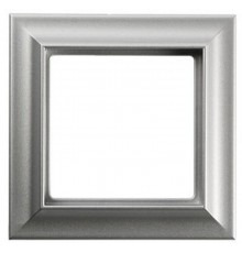 Рамка 1-пост; Eco Profi  Standart; термопласт; алюминий  EPS481AL  Jung