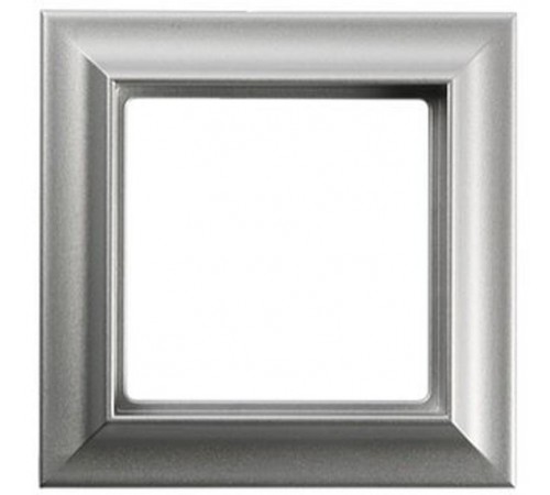 Рамка 1-пост; Eco Profi  Standart; термопласт; алюминий  EPS481AL  Jung