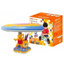 Светильник Мишутка настол/часы/подставка 220В, 11Вт, G23, голубойTDM  SQ0337-0016  TDM