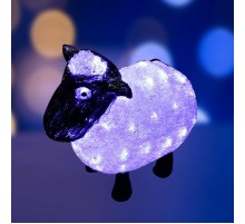 Акриловая светодиодная фигура "Овца" 30см, 56 светодиодов, IP65, 24В,  513-401  NEON-NIGHT