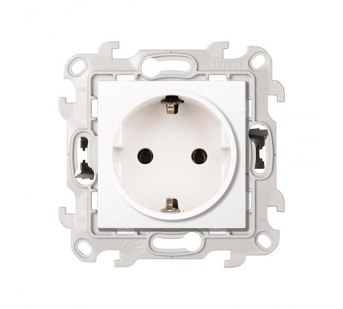 Simon 24 Белый Розетка 2К+З  Push&Go  2420434-030  Simon