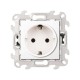Simon 24 Белый Розетка 2К+З  Push&Go  2420434-030  Simon